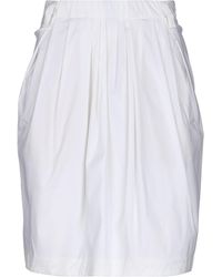 Brunello Cucinelli Falda corta - Blanco