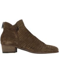 Pantanetti - Dark Ankle Boots Leather - Lyst