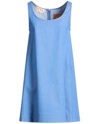 Marni - Mini Dress Cotton, Elastane - Lyst