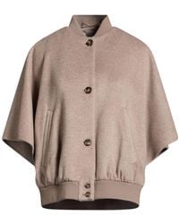 Max Mara - Cape Cashmere, Virgin Wool, Polyamide, Rubber - Lyst