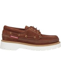 DSquared² - Chocolate Loafers Leather - Lyst