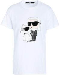 Karl Lagerfeld - Ikonik 2.0 T-Shirt T-Shirt Organic Cotton - Lyst