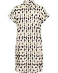 Ichi - Midnight Mini Dress Cotton - Lyst
