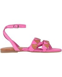 CafeNoir - Fuchsia Thong Sandal Leather - Lyst