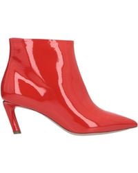 Giorgio Armani Ankle Boots - Red
