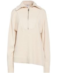 Woolrich - Cream Turtleneck Polyester, Viscose, Wool, Cashmere - Lyst
