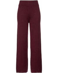 Alpha Studio - Burgundy Pants Virgin Wool - Lyst