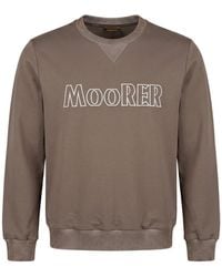 Moorer - Taupe Sweatshirt Viscose, Polyamide, Elastane - Lyst