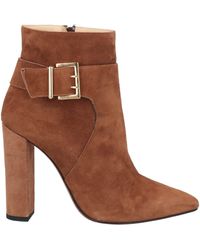 Lea-Gu - Tan Ankle Boots Leather - Lyst