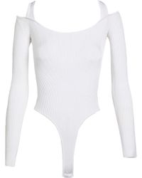Mugler - Bodysuit Rayon, Nylon, Elastane - Lyst