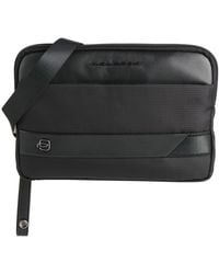 Piquadro - Cross-Body Bag Cow Leather, Nylon, Metal, Pes - Lyst