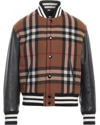 Burberry - Jacket Wool, Polyamide, Leather - Lyst