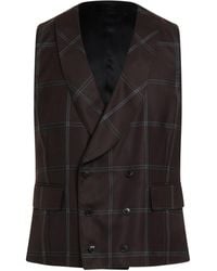 Gabriele Pasini - Dark Tailored Vest Polyester, Wool - Lyst