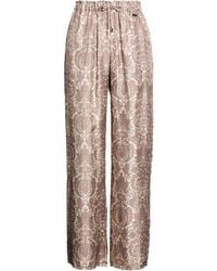 Manzoni 24 - Taupe Pants Silk - Lyst