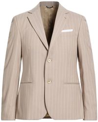 Daniele Alessandrini - Sand Blazer Polyester, Viscose, Elastane - Lyst
