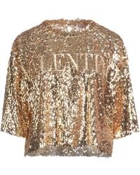 Valentino Garavani - Top Polyamide, Polyester, Cotton, Metallic Fiber - Lyst