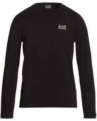 EA7 - T-Shirt Cotton, Elastane - Lyst