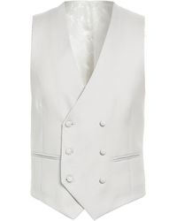 Paoloni - Tailored Vest Virgin Wool, Silk - Lyst