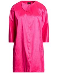 Hanita - Fuchsia Overcoat & Trench Coat Polyester, Elastane - Lyst