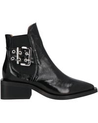 Ganni - Ankle Boots Textile Fibers - Lyst