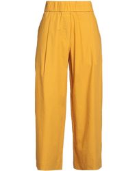 ALESSIA SANTI - Mustard Pants Cotton - Lyst