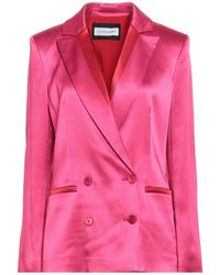 Caractere - Fuchsia Blazer Viscose, Elastane - Lyst