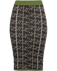 Gaelle Paris - Military Midi Skirt Polyamide, Viscose, Polyester - Lyst
