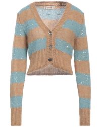 Jucca - Camel Cardigan Polyamide, Alpaca Wool, Mohair Wool, Cotton - Lyst