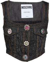 Moschino - Top Cotton, Polyester, Elastane - Lyst