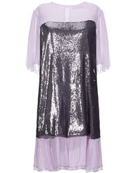 Anna Rachele Short Dress - Purple