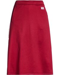 Wales Bonner - Burgundy Midi Skirt Polyester, Cotton - Lyst