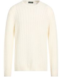 Zanone - Cream Sweater Virgin Wool - Lyst