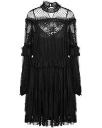 WANDERING Midi Dress - Black