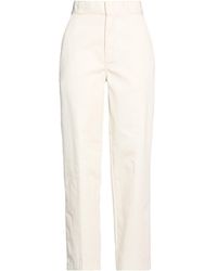 Dickies - Cream Pants Polyester, Cotton - Lyst