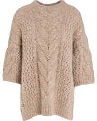Brunello Cucinelli - Sweater Alpaca Wool, Polyamide, Wool, Brass - Lyst