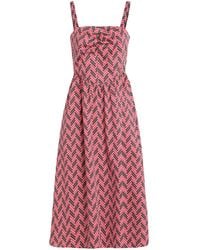 MAX&Co. x DURO OLOWU - Midi Dress Cotton, Elastane - Lyst