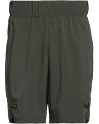 EA7 - Dark Shorts & Bermuda Shorts Polyester, Elastane - Lyst
