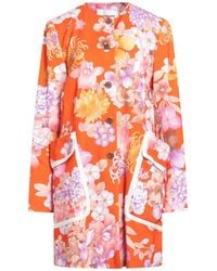 Leonard Paris - Overcoat & Trench Coat Acetate, Viscose - Lyst