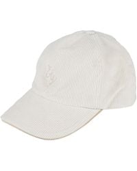Eleventy - Ivory Hat Cotton, Wool, Elastane, Leather - Lyst
