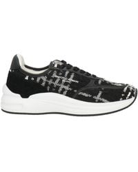 Emporio Armani - Sneakers Textile Fibers, Leather - Lyst