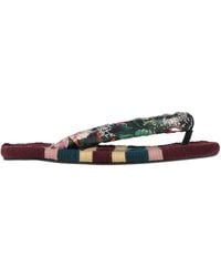 Isabel Marant - Burgundy Thong Sandal Textile Fibers - Lyst