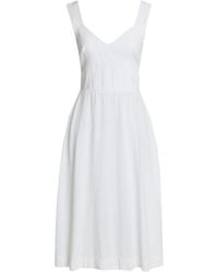 Xacus - Midi Dress Rayon, Linen - Lyst