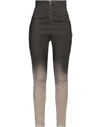 Rick Owens - Charcoal Jeans Cotton, Elastomultiester, Rubber - Lyst