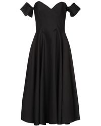 Sara Battaglia - 3/4 Length Dress - Lyst