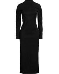 Alaïa - Midi Dress Viscose, Polyamide, Elastane - Lyst