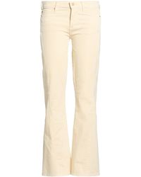 7 For All Mankind - Cream Pants Cotton, Modal, Polyester, Elastane - Lyst
