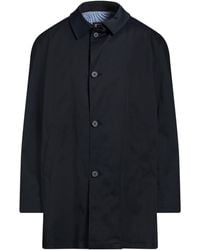 Bugatti - Midnight Overcoat & Trench Coat Polyester, Cotton, Elastane - Lyst