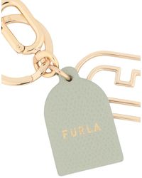 Furla - Venus Keyring Arch -- Sage Key Ring Metal, Soft Leather - Lyst