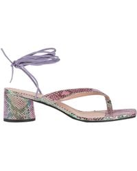 Pollini - Thong Sandal Leather - Lyst