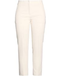 Blugirl Blumarine - Cream Pants Polyester, Viscose, Elastane - Lyst